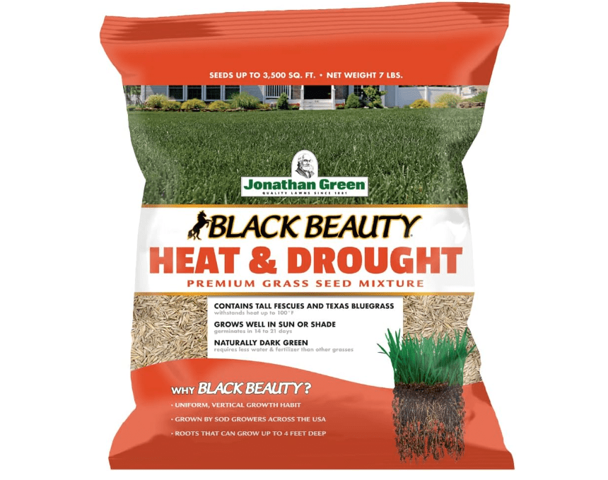 
Jonathan Green (10515) Black Beauty Heat & Drought Resistant Grass Seed - Cool Season Lawn Seed