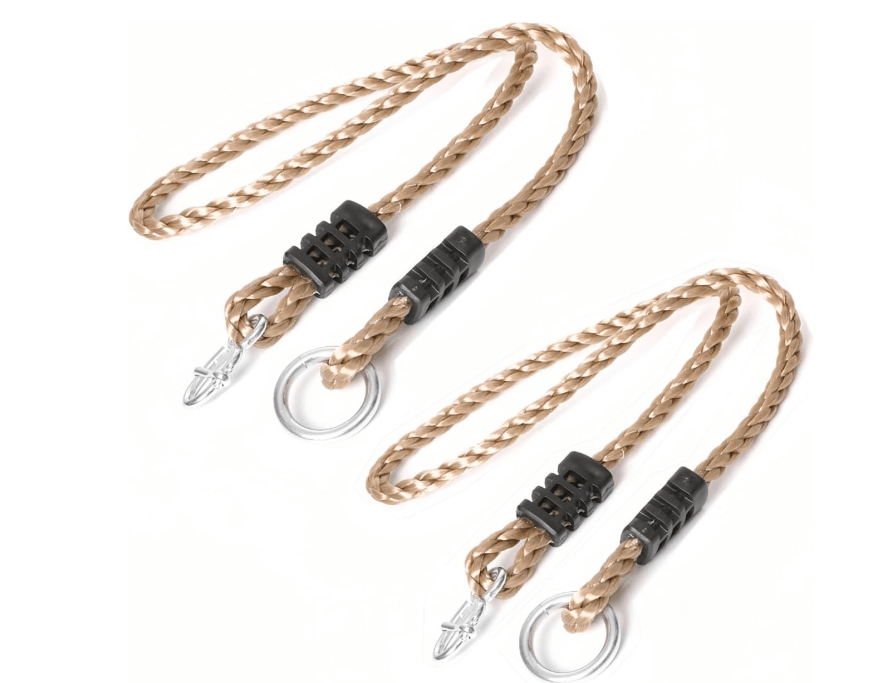 Ymeibe Set of 2 Tree Swing Nylon Ropes Indoor Outdoor Adjustable Hammock Swinging Chair Straps Hanging Kit for Adjustment or Extension - Holds to 700lbs 