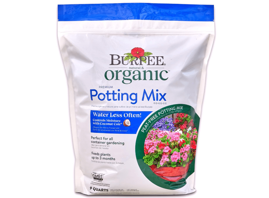
Burpee, 9 Quarts | Premium Organic Potting Natural Soil Mix Food Ideal for Container Garden-Vegetable, Flower & Herb Use for Indoor Outdoor Plant