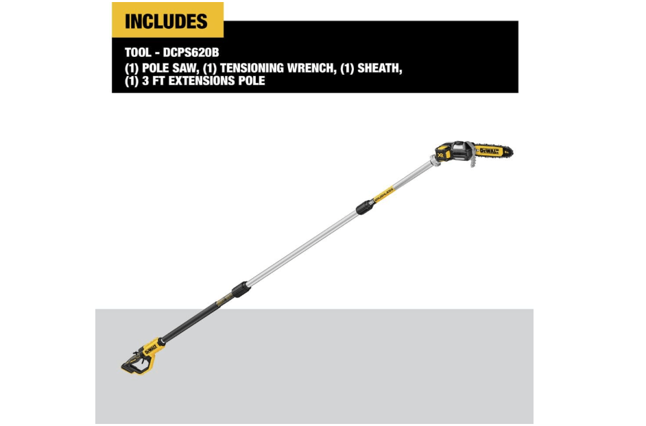 DEWALT 20V MAX* XR® Brushless Cordless Pole Saw (Tool Only-Battery & Charger not included