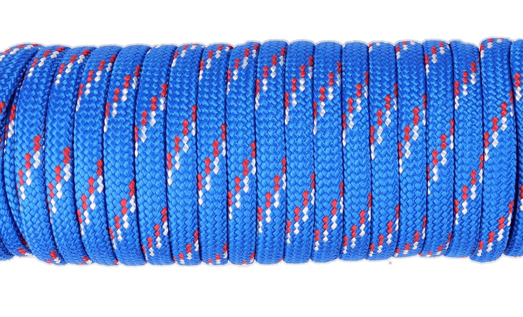 
Wellmax Diamond Braid Nylon Rope - 3/8 Inch by 50 Feet Blue Color - Extra Strength, Sunlight and Weather Resistant - Heavy Duty Construction