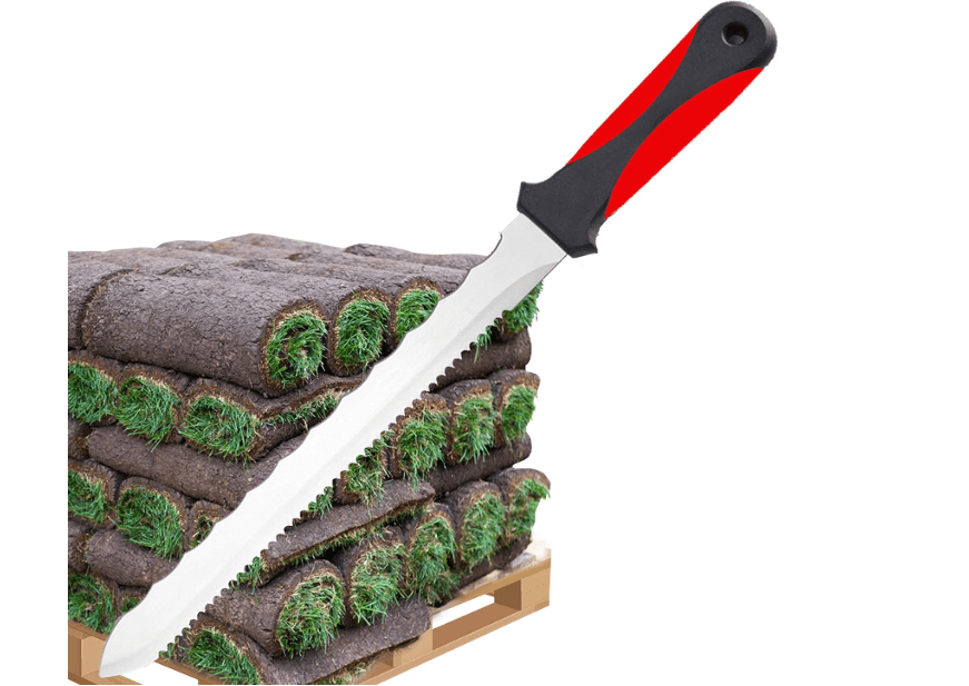 
Keyfit Tools SOD Knife Professional Contractor Grade 304 Stainless Steel Blade Sod Cutter Trim New Sod Edging Beds Overgrown Valve Box Sprinkler Heads 