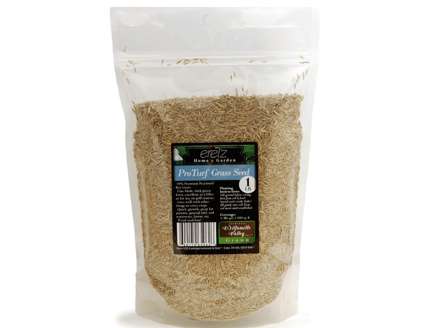 ProTurf Perennial Ryegrass Fine Lawn Seed by Eretz (1lb) - Choose Size! Premium Willamette Valley, Oregon Grown Grass Seed