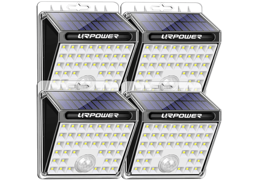 
URPOWER Solar Lights Outdoor, 40 LED Motion Sensor Security Lights Solar Flood Lights Waterproof Solar Powered Outdoor Lights for Backyard, Fence, Deck