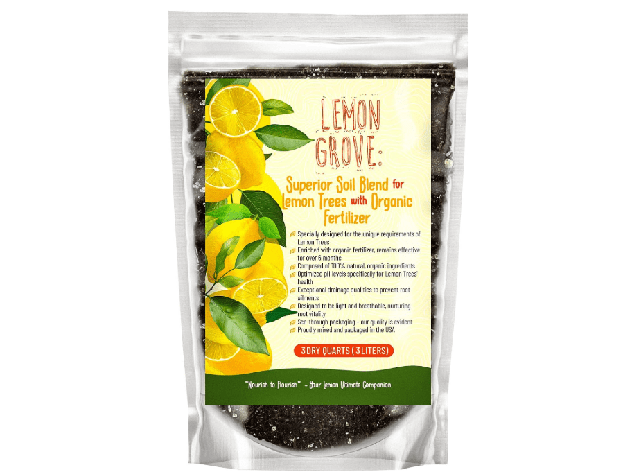 
GARDENWISE Organic Lemon Tree Soil – Citrus Potting Mix with Organic Fertilizer – Ideal for Potted Lemon Trees, Meyer Lemons & Citrus Plants – Chunky