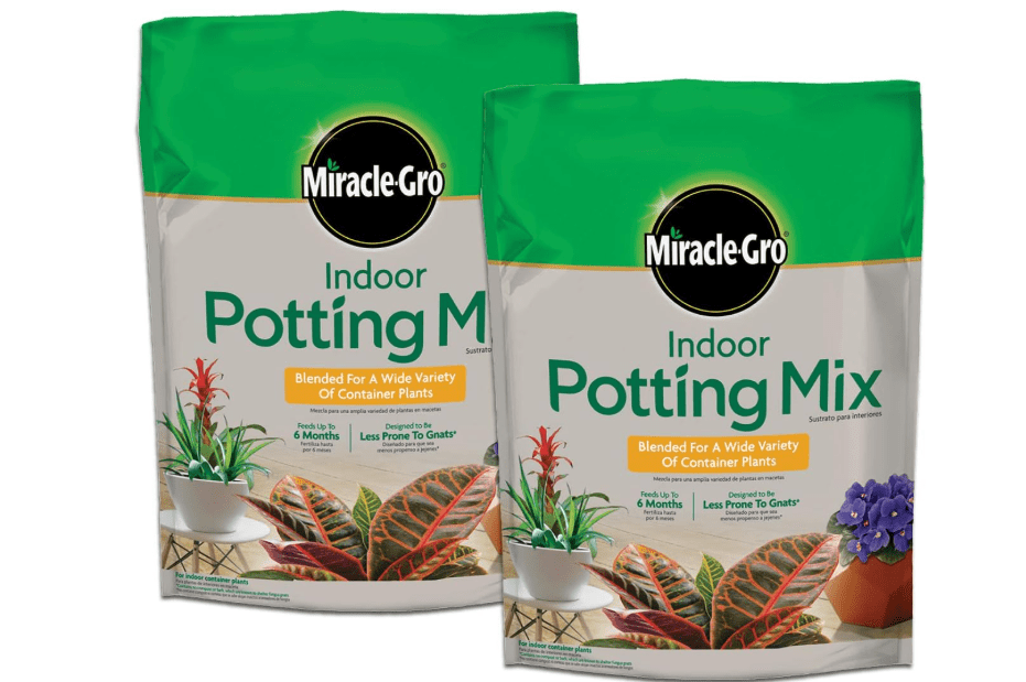 
Miracle-Gro Indoor Potting Mix, Blended for a Variety of Houseplants, Feeds for up to 6 Months,