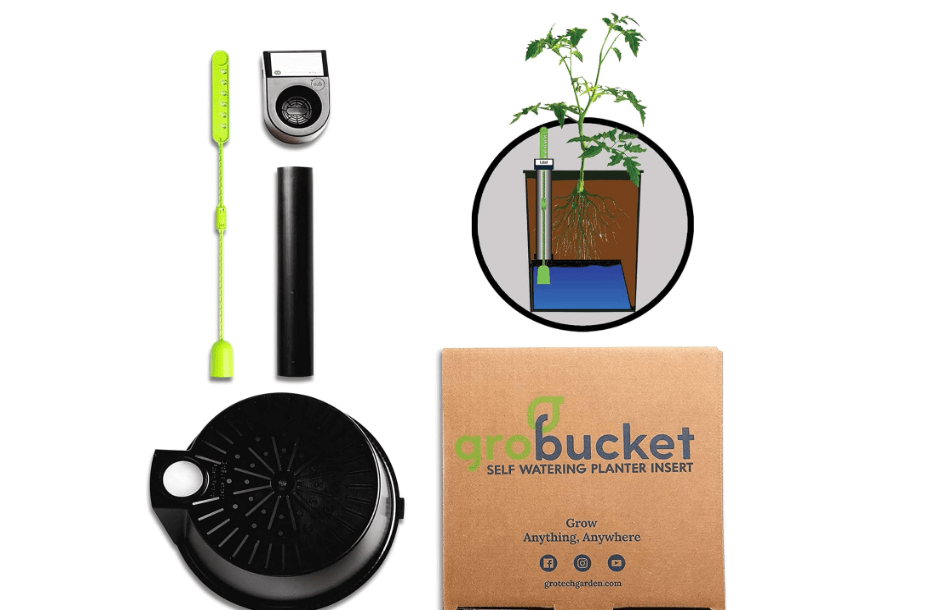 GroBucket Garden Kit (3PK) self-watering sub-irrigated Planter Insert. Turn Any Bucket into a self-watering Container Garden. Create an Indoor or Outdoor