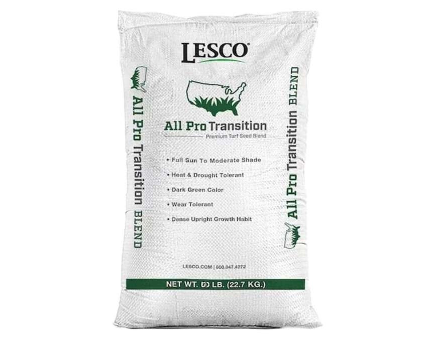 Lesco All-Pro Transition Tall Fescue Grass Seed Blend (50 lbs) – Drought-Tolerant, Heat & Shade Resistant, Insect-Resistant Lawn Seed for Durable Turf 