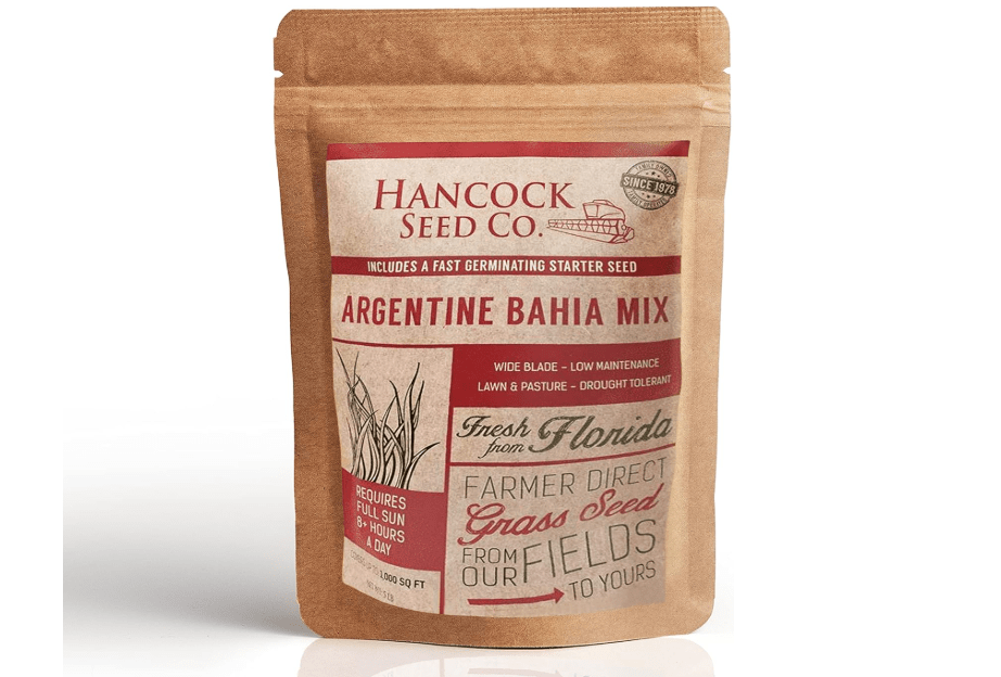 
Hancock Argentine Bahia Grass Seed Mix for Lawn, Low Maintenance, Low Watering Requirement Grass Seed for Southern Lawns