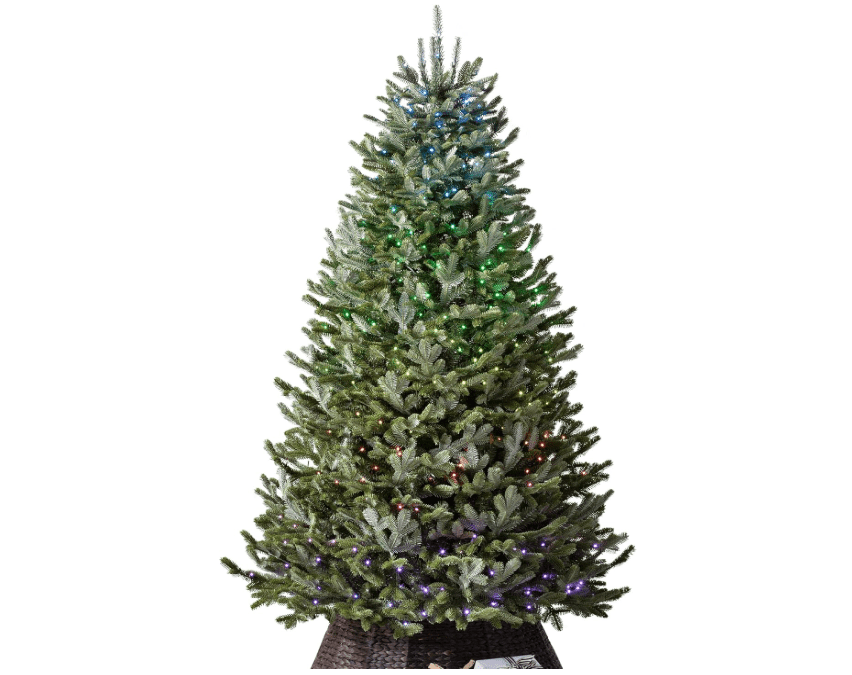 
Balsam Hill BH Fraser Fir - Full Christmas Tree with Most Realistic True Needle Foliage, Easy Plug Technology & Multiple Height and Lighting Options