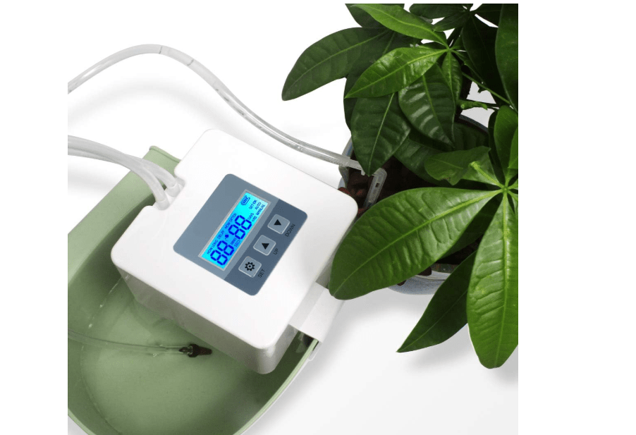 
Upgraded DIY Automatic Drip Irrigation Kit, 15 Potted Houseplants Support, Indoor Watering System for Plants, with Digital Programmable Water Timer