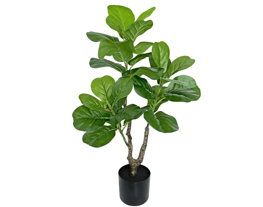 
BESAMENATURE Artificial Fiddle Leaf Fig Tree, Faux Ficus Lyrata Plant for Home Office Decoration,