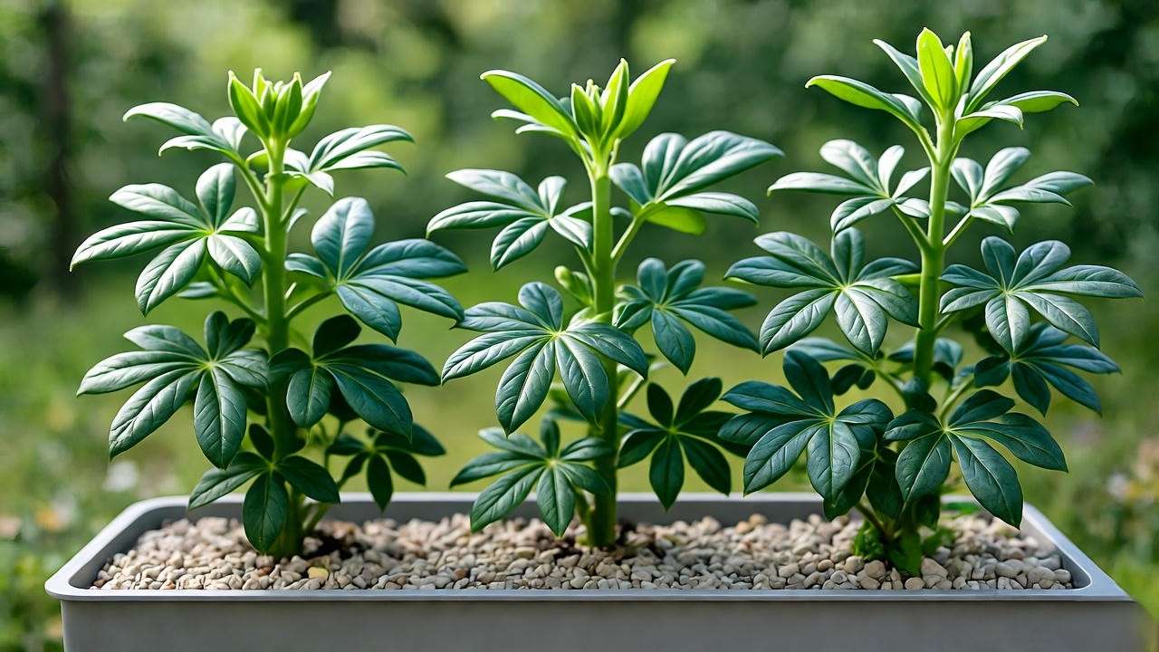 Vertical garden with mountain rose plants on outdoor patio, soft sunlight."