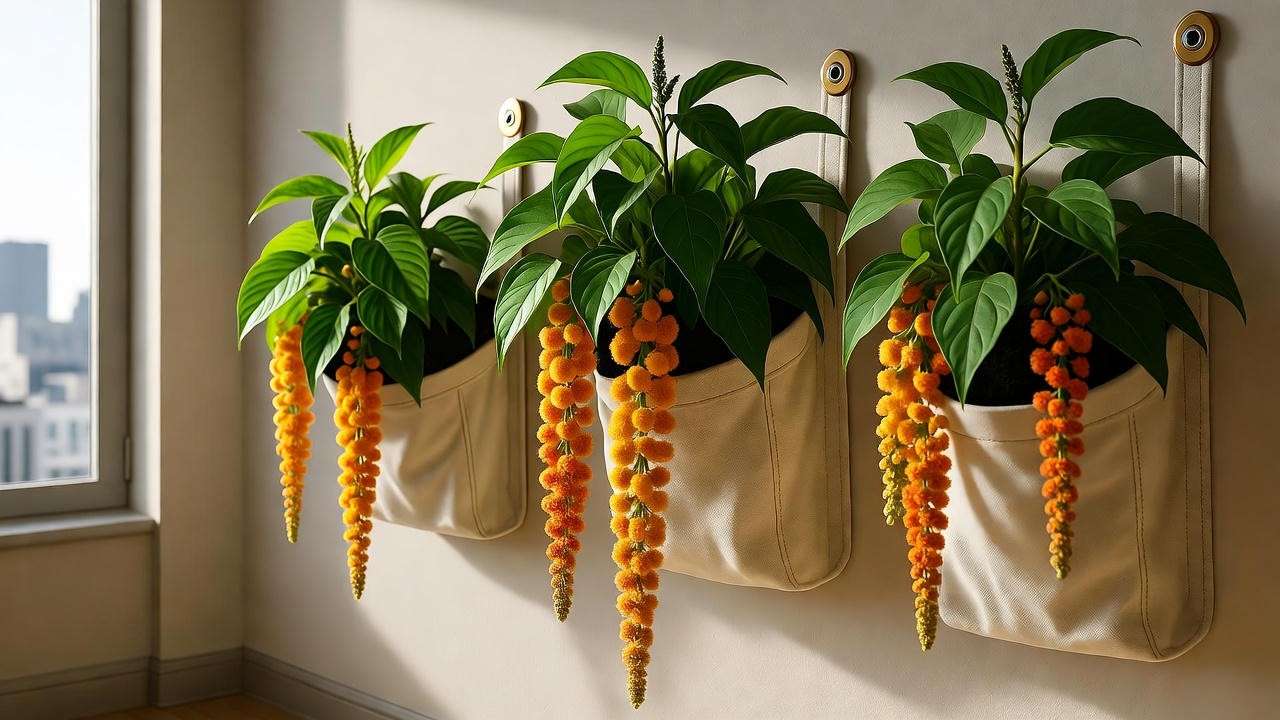 marihuanilla plant vertical wall garden indoor 2025 trend