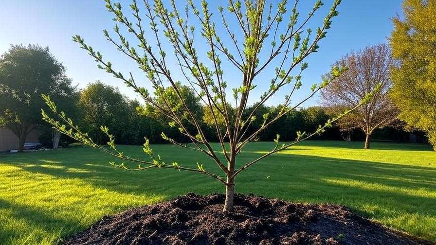Cherry tree recovery with gardener thinning water sprouts."
