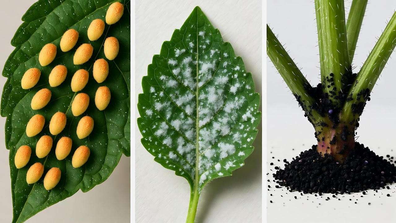 Common acorn squash pests and diseases: squash bugs, powdery mildew, vine borer