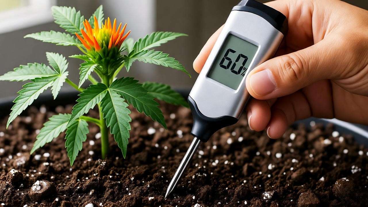 marihuanilla plant care moisture meter soil watering guide