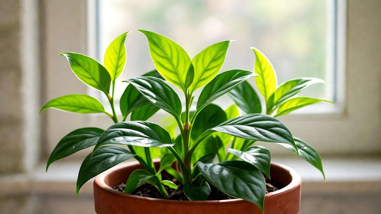 Healthy mother plant ready for cloning pot plants with vibrant new growth