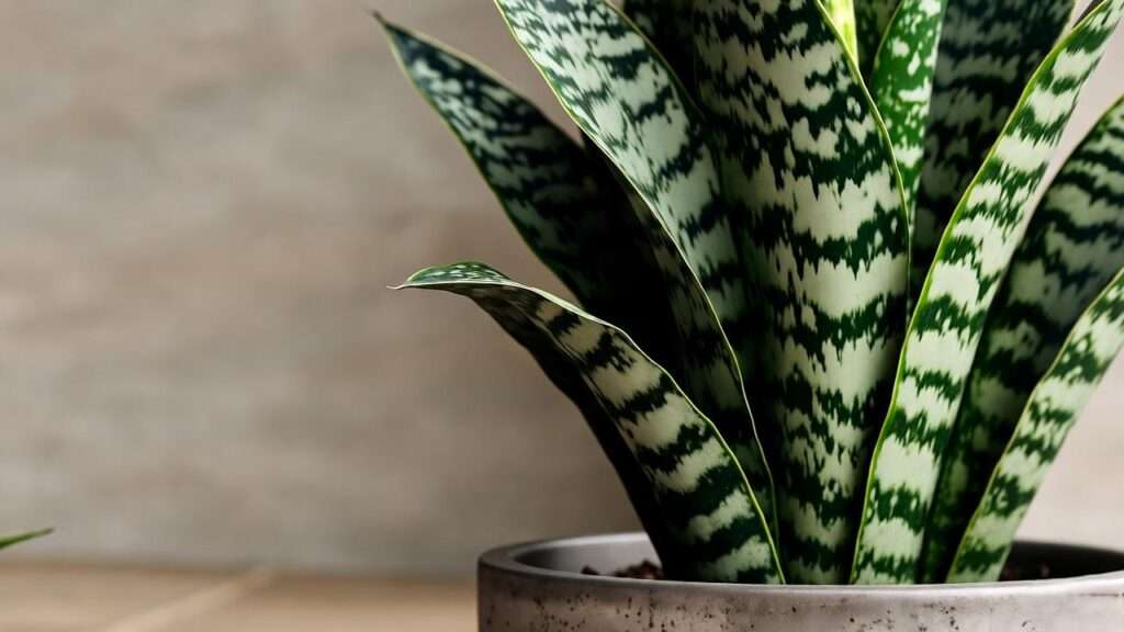 black coral snake plant