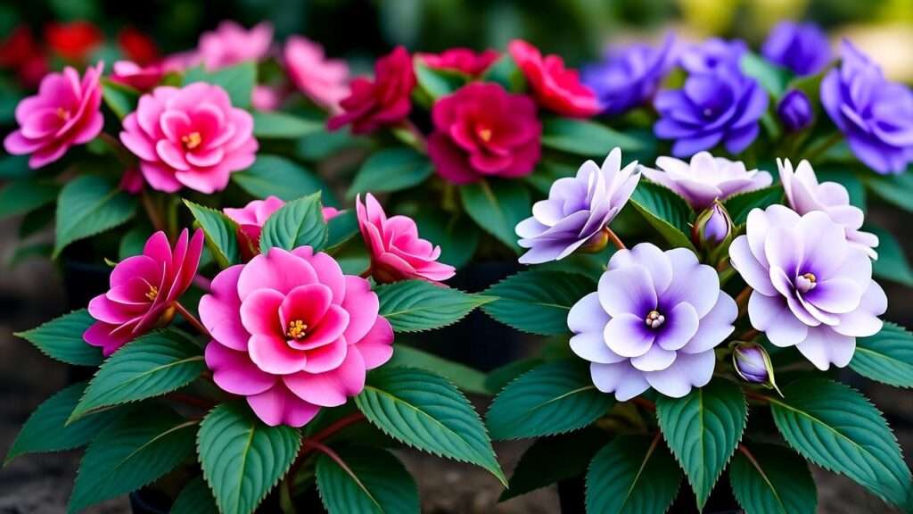 double impatiens plants