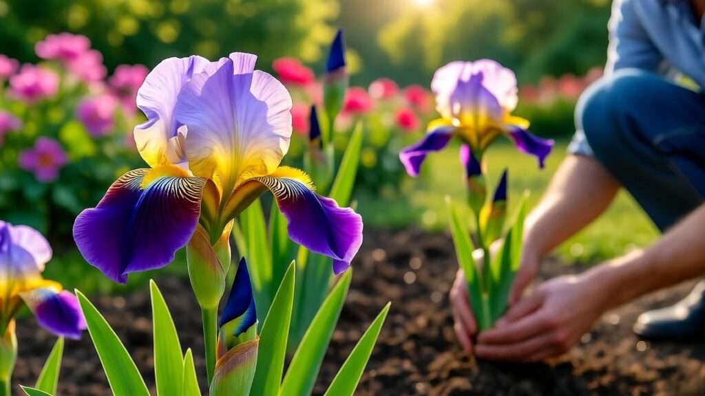 how to plant iris