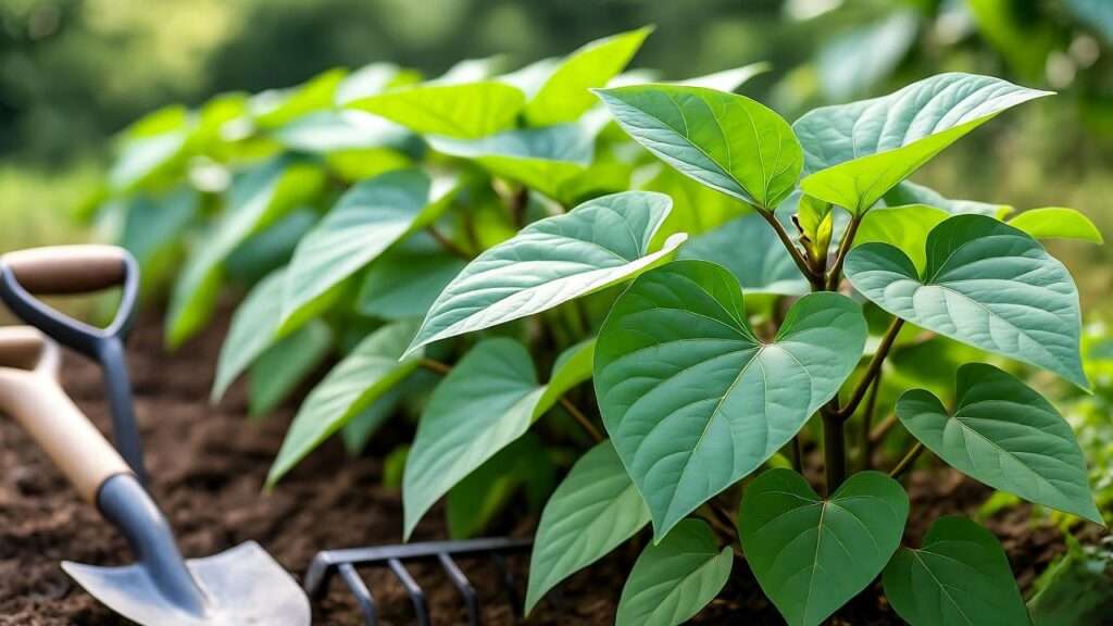 how to plant sweet potato slips