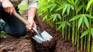 planting bamboo barrier