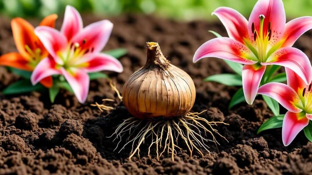 planting lily tree bulbs