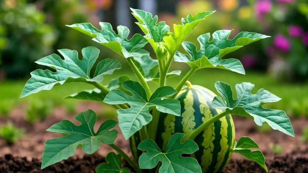 watermelon leaves plant