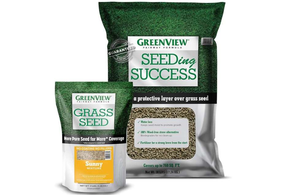 GreenView Fairway Formula Sunny Grass Seed and Seeding Success Bundle - Covers 750 sq. ft.