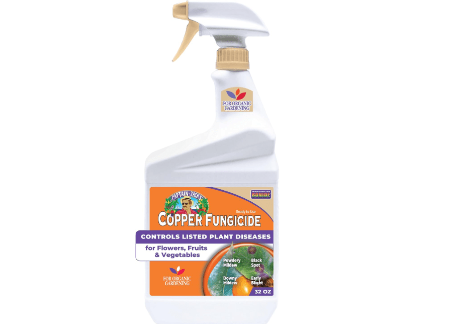 Bonide Captain Jack's Copper Fungicide, 32 oz Ready-to-Use Spray for Organic Gardening, Controls Common Diseases