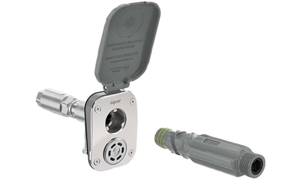 Aquor House Hydrant V2+ Frost Free Outdoor Faucet, Anti Siphon Valve with Quick Connect, Frost Proof Flush Wall Hose Bib, 4 inch Stem, 5-9/16 inch Install...