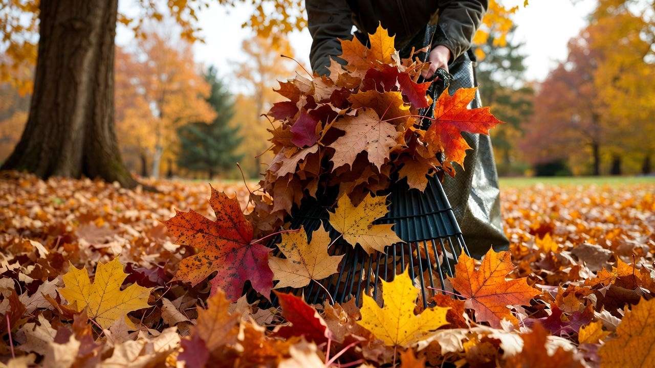 Diagram illustrating the annual disease cycle of Tar Spot, showing how the fungus overwinters in the fallen maple leaf litter before releasing spores in the spring.