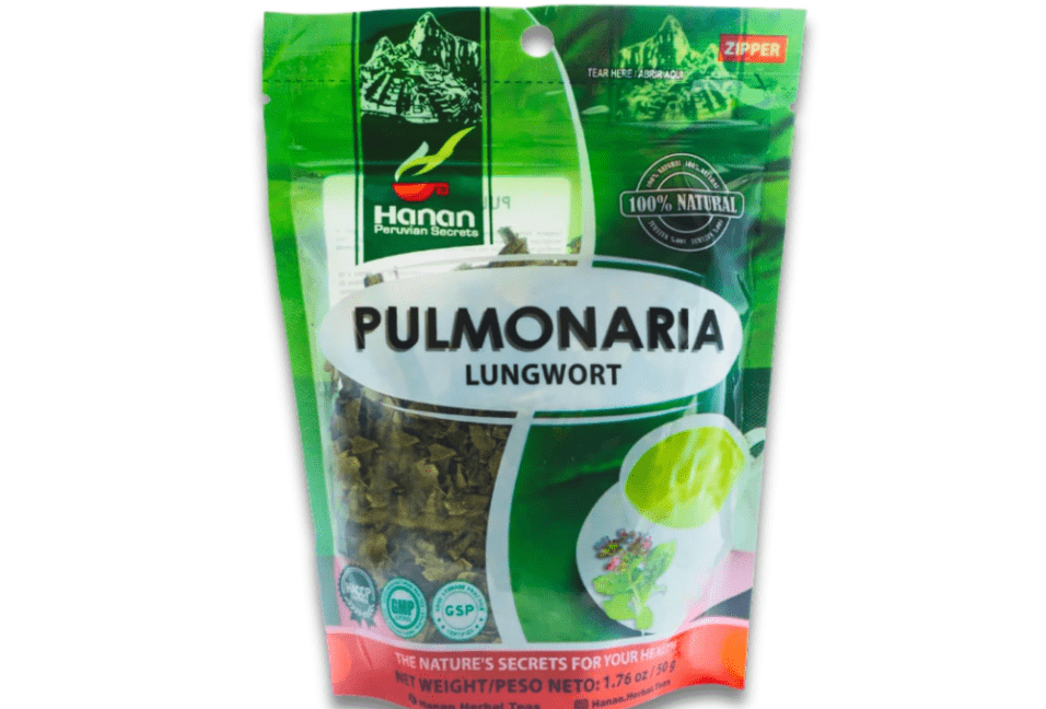 
Hanan Te de Pulmonaria 50g - Lungwort Loose Leaf Tea, Natural Herbal Tea from Peru, Supports Respiratory Comfort and Well-Being