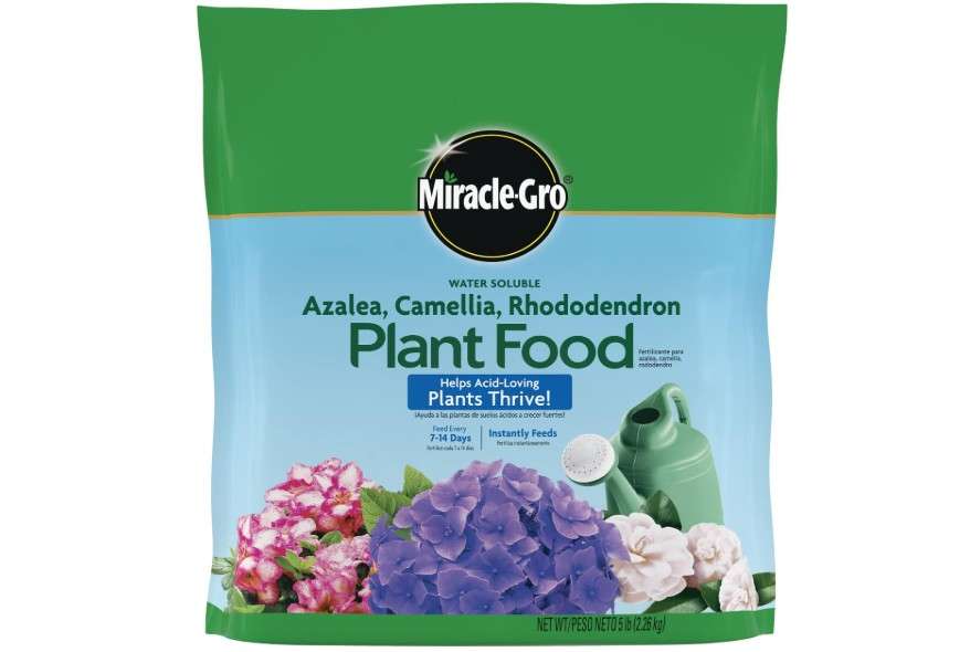 Miracle-Gro Water Soluble Azalea, Camellia, Rhododendron Plant Food - Fertilizer for Acid-Loving Plants & Flowers, 5 lb.