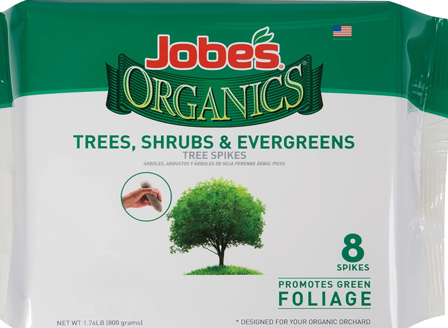 Jobe’s Organics Slow Release Evergreen Fertilizer Spikes, Easy Plant Care for Cypress, Arborvitae, Pine, Cedar, Boxwood, and Many More Acid Loving Trees an