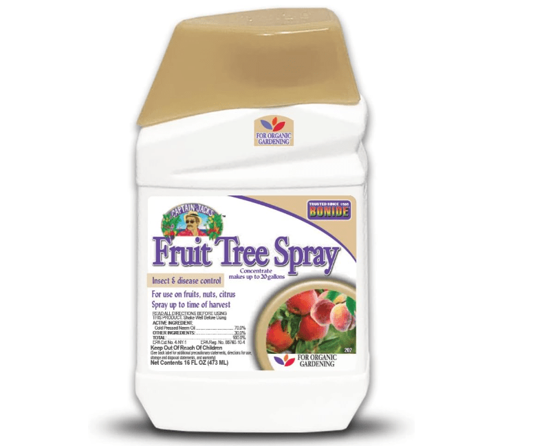 Bonide Captain Jack's Fruit Tree Spray, 16 oz Concentrate, Insect & Disease Control Spray for Organic Gardening