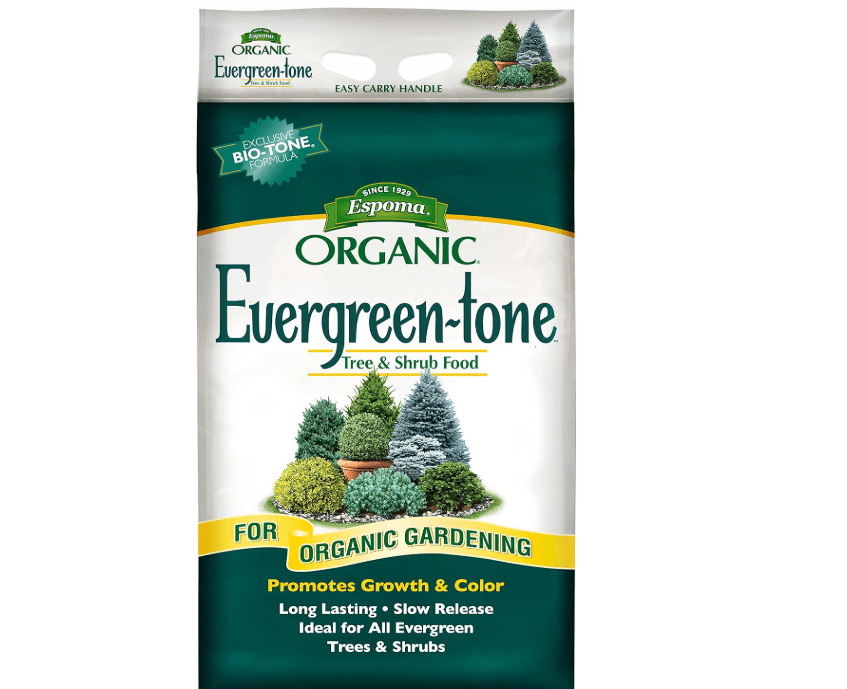 Espoma Organic Evergreen-Tone 4-3-4 Natural & Organic Fertilizer and Plant Food for Evergreen Trees & Shrubs. 18 lb. Bag. Use for Planting