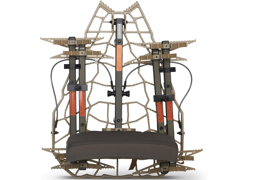 XOP Rubicon - 9.6 Lb Cast Aluminum Hang On Treestand for Deer Hunting