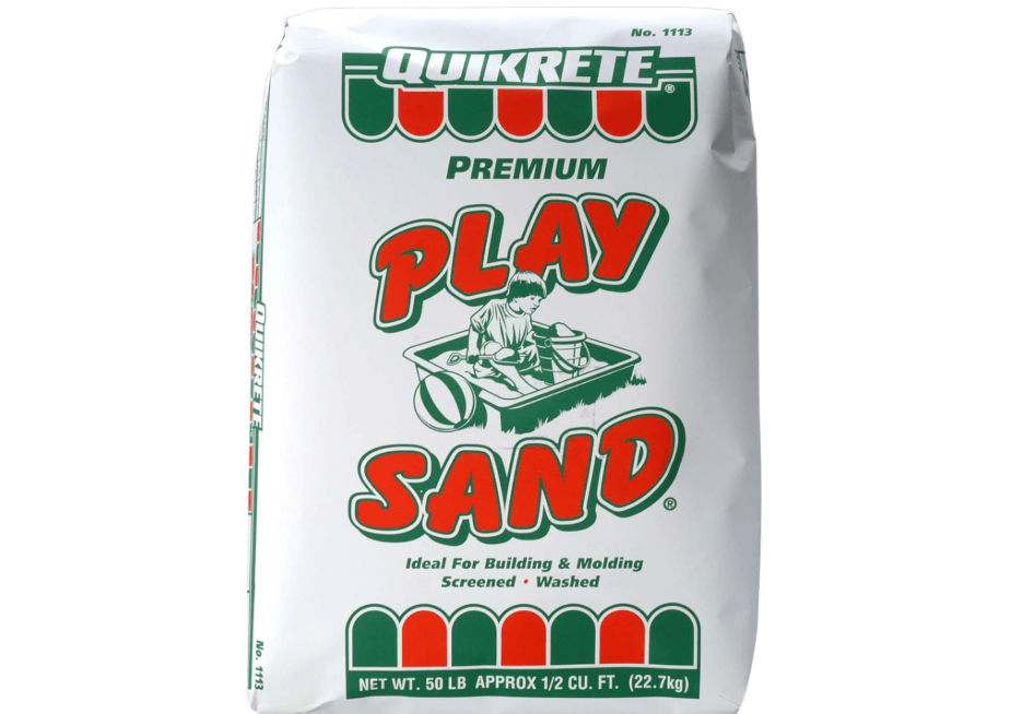 Quikrete Sandbox Play Sand – Outdoor Kids Filtered Playsand for Sand Box – Screened, Washed and Dried Tan Color - 50 Pounds