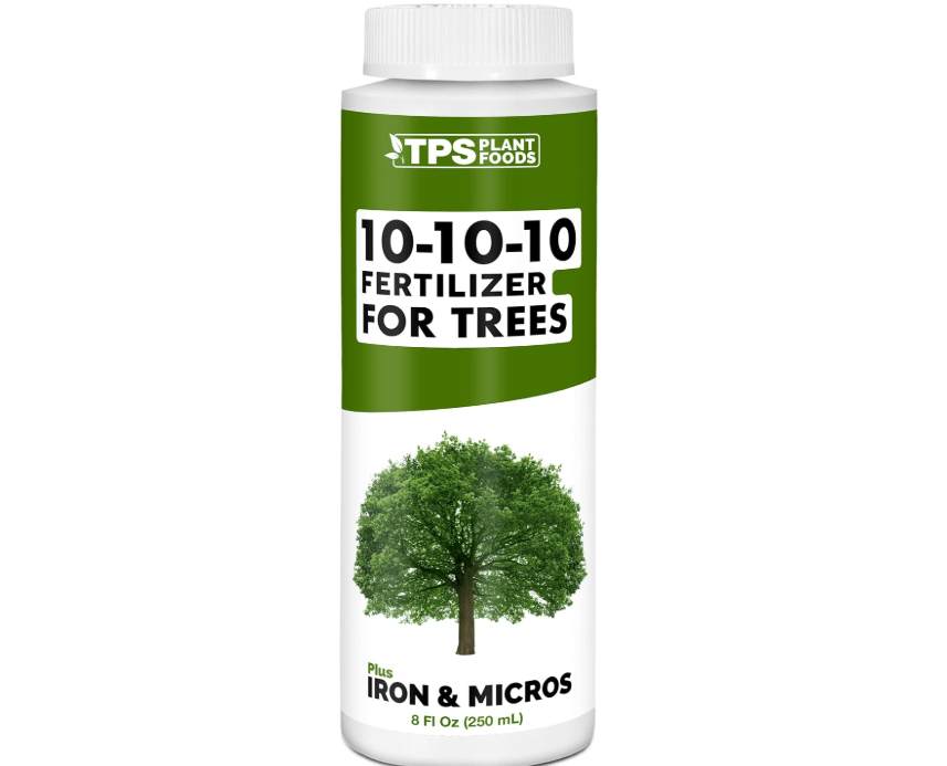 TPS NUTRIENTS Liquid 10-10-10 Fertilizer for Trees and Shrubs, Triple Ten NPK Plus Iron and Micros, Liquid Plant Food 8 oz (250m
