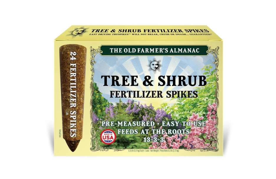 The Old Farmer's Almanac Tree & Shrub Fertilizer Spikes (Box of 24 Spikes - 6 Lbs) (OFA-FS1333-24)