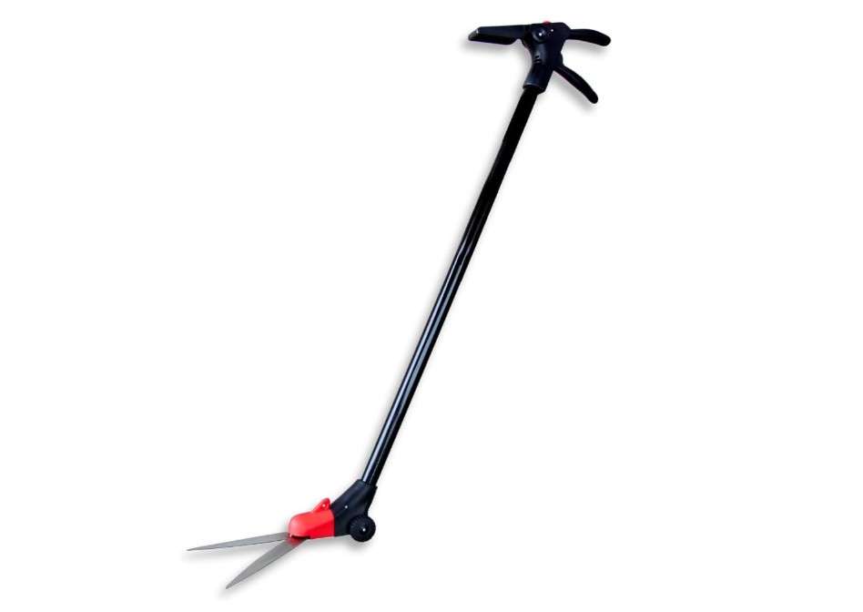 TABOR TOOLS GS01A Long Handle Grass Shears with Wheeled Support, 180° Blade Swivel, SK5 Heat-Treated Steel Blades, Chrome Plated, 38" Grass Clippers For...
