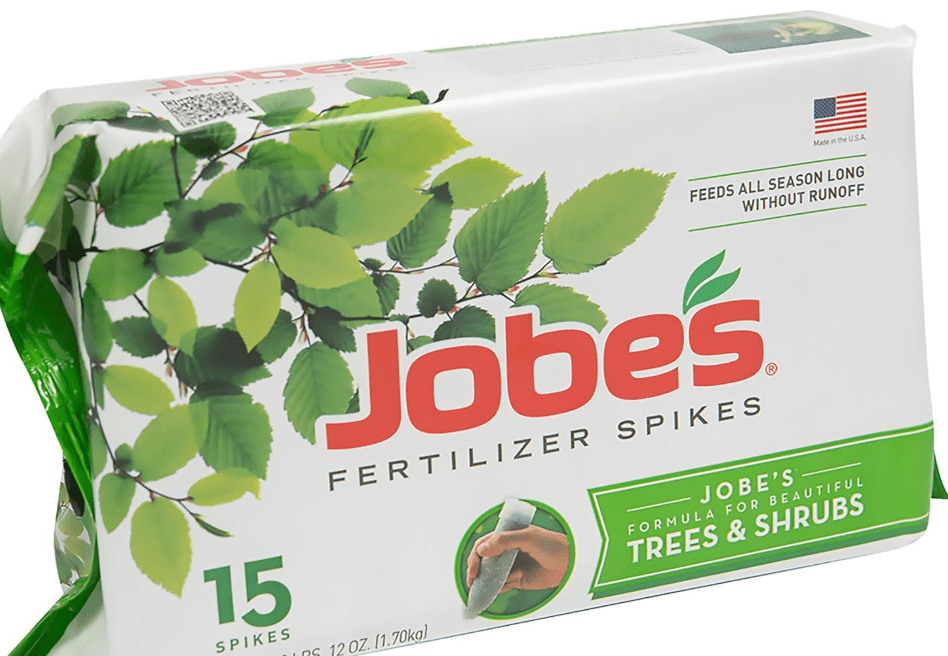 Jobe’s Slow Release Tree and Shrub Fertilizer Spikes, Easy Plant Care for Oak, Maple, Dogwood, Boxwood, and Many More Acid Loving Trees and Shrubs, 15 Coun