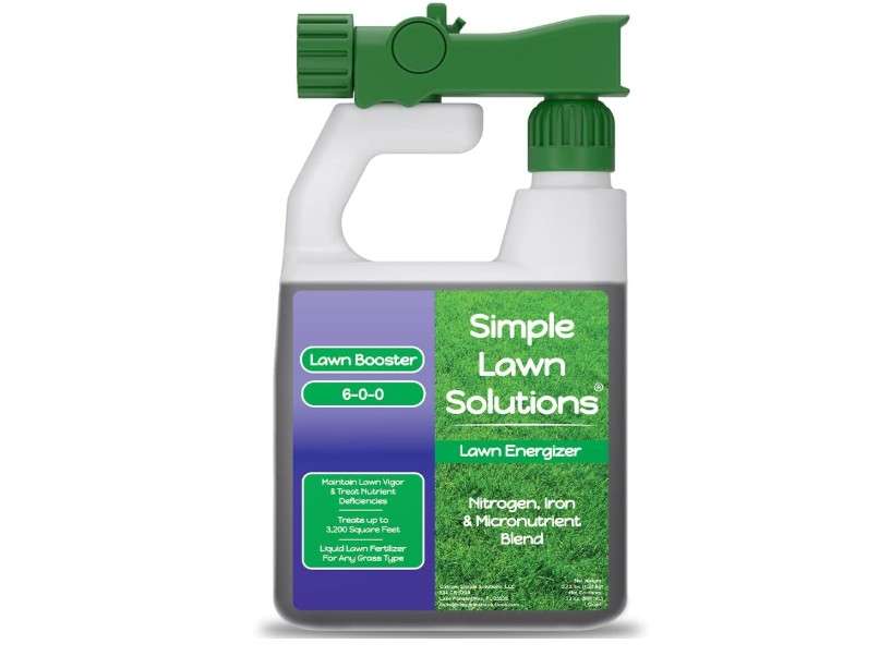 Commercial Grade Lawn Fertilizer with Iron- Liquid Fertilizer Spray- Nitrogen and Iron for Deeper Green Turf- Any Grass Type - Simple Lawn Solutions - Lawn...
