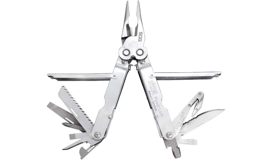 SOG S62N-CP POWERLOCK MULTI-TOOL WITH V-CUTTER (SILVER)
