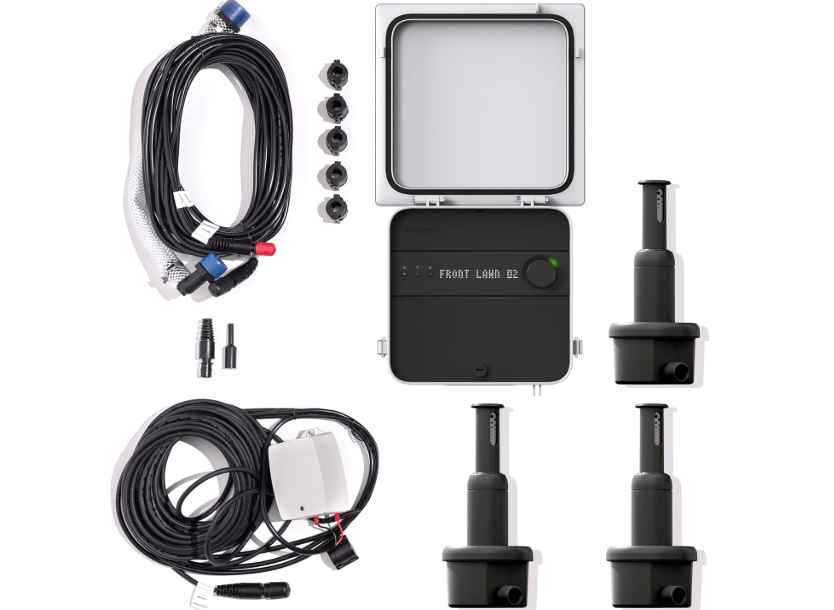 Smart Lawn Sprinkler System - Sprinklers That Save Water | Automated Schedule + AI Weather Intelligence – Mobile App, DIY Friendly, 50% Water Savings.