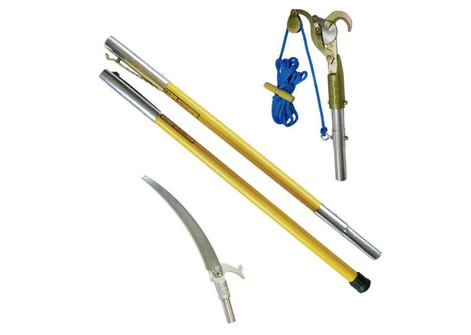 Jameson FG-6PKG-1 FG-Series Manual Pole Saw and Tree Pruner with Two 6-Foot Fiberglass Poles

