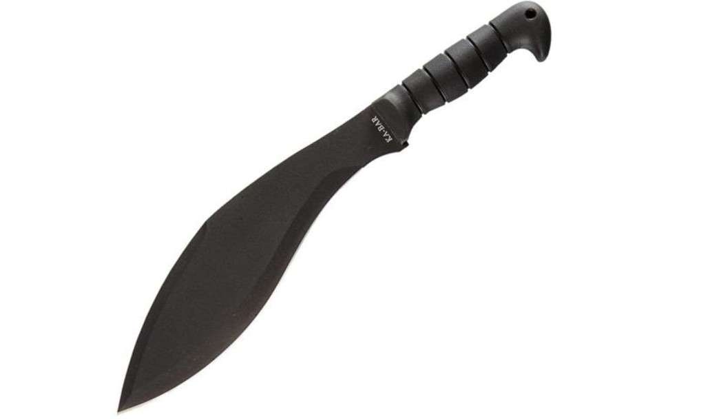KA-BAR Kukri Machete 11.5" 1085 Black Blade Kraton Handle Black
