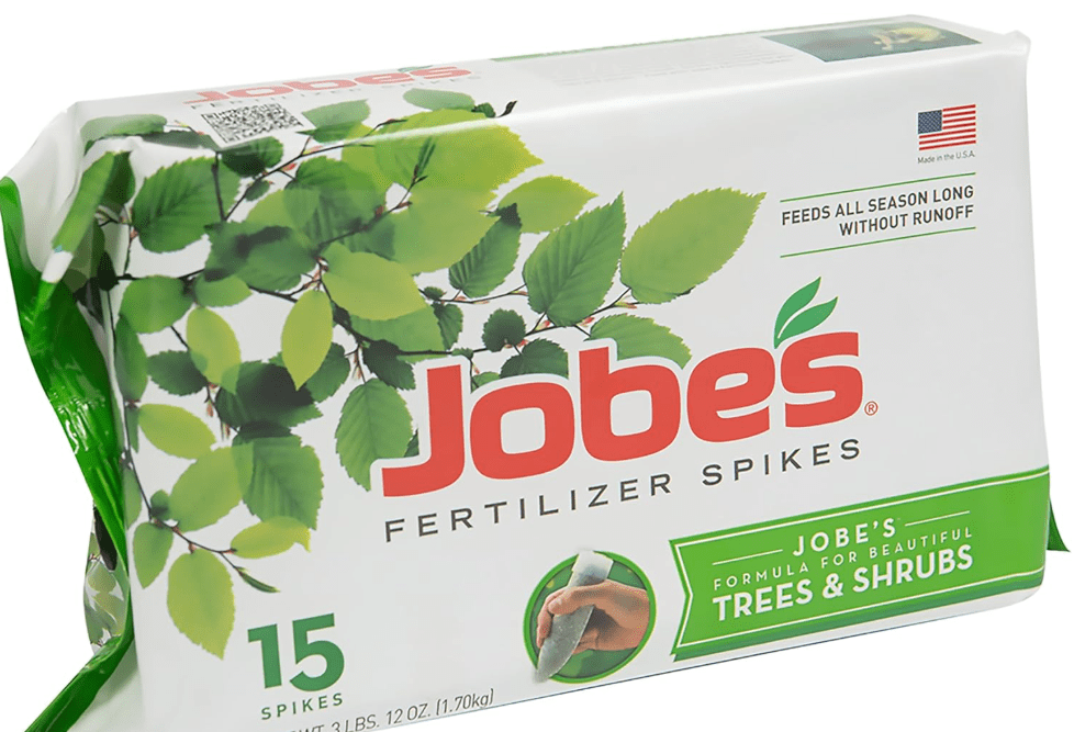Jobe’s Slow Release Tree and Shrub Fertilizer Spikes, Easy Plant Care for Oak, Maple, Dogwood, Boxwood, and Many More Acid Loving Trees and Shrubs, 15 Count